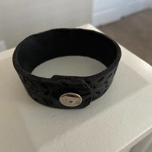 Black Leather Cuff
